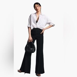 MAEVE by ANTHROPOLOGY The Naomi wide leg pants. Black size 6